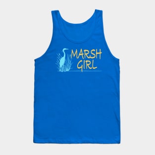 Marsh Girl (light blue & yellow) Tank Top